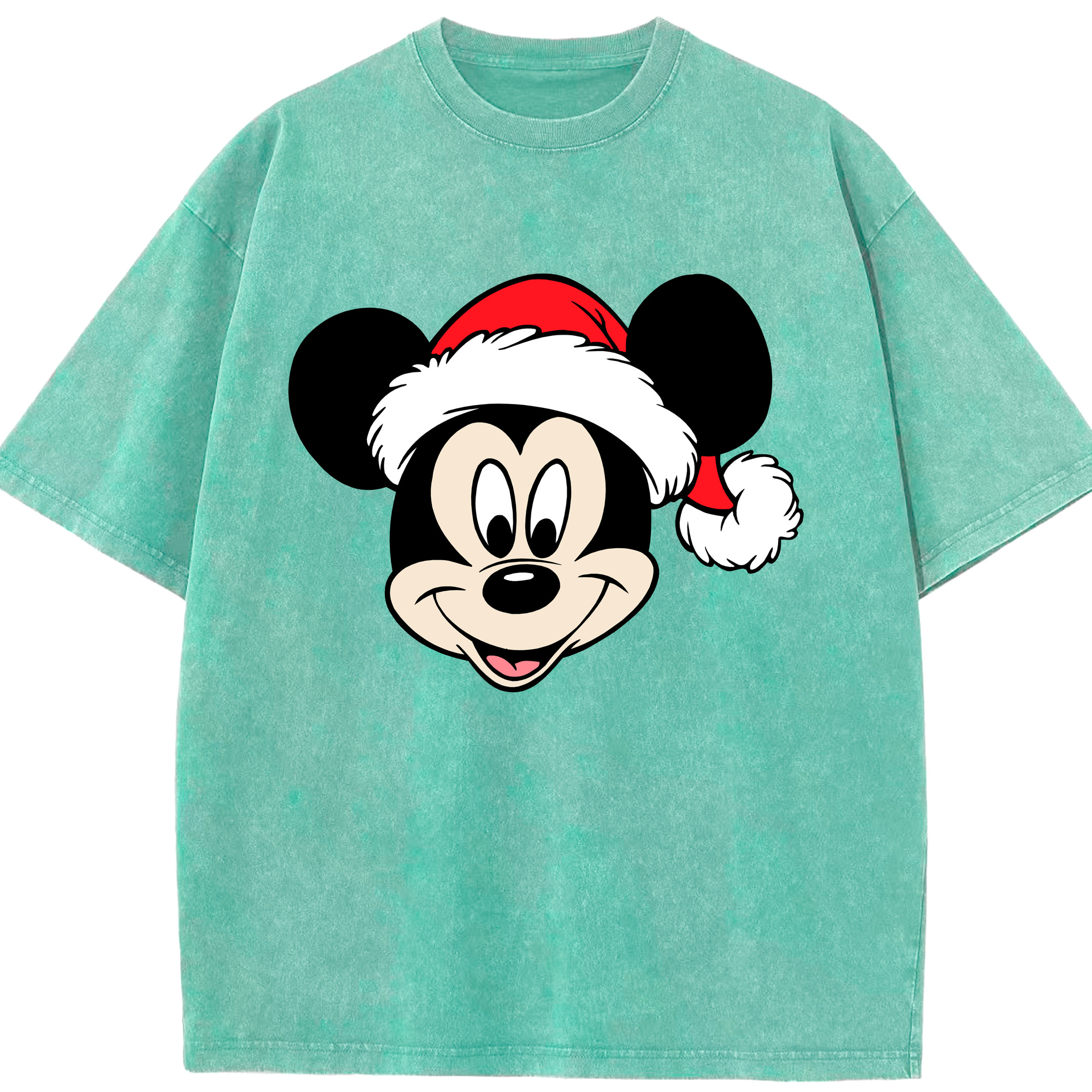 （画像用） ミッキーマウス Mickey Mouse 綿100% ヴィンテージ風 半袖Tシャツ（フロントプリント）
